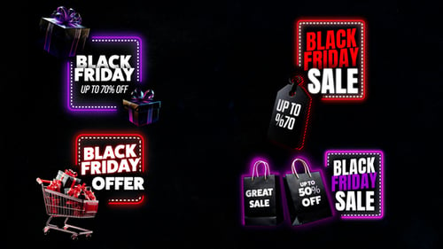 Download Black Friday Sale Lower Thirds After Effect Template