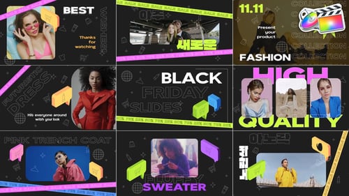 Download Black Friday Slides for FCPX Apple Motion Template