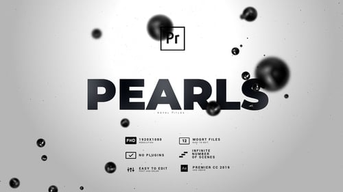 Download Black Pearls Awards Titles | Light Version MOGRT Premiere Pro Template