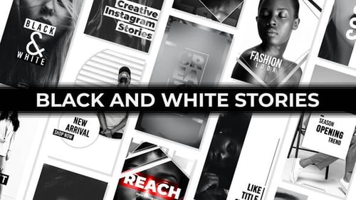 Download Black&White Stories Apple Motion Template