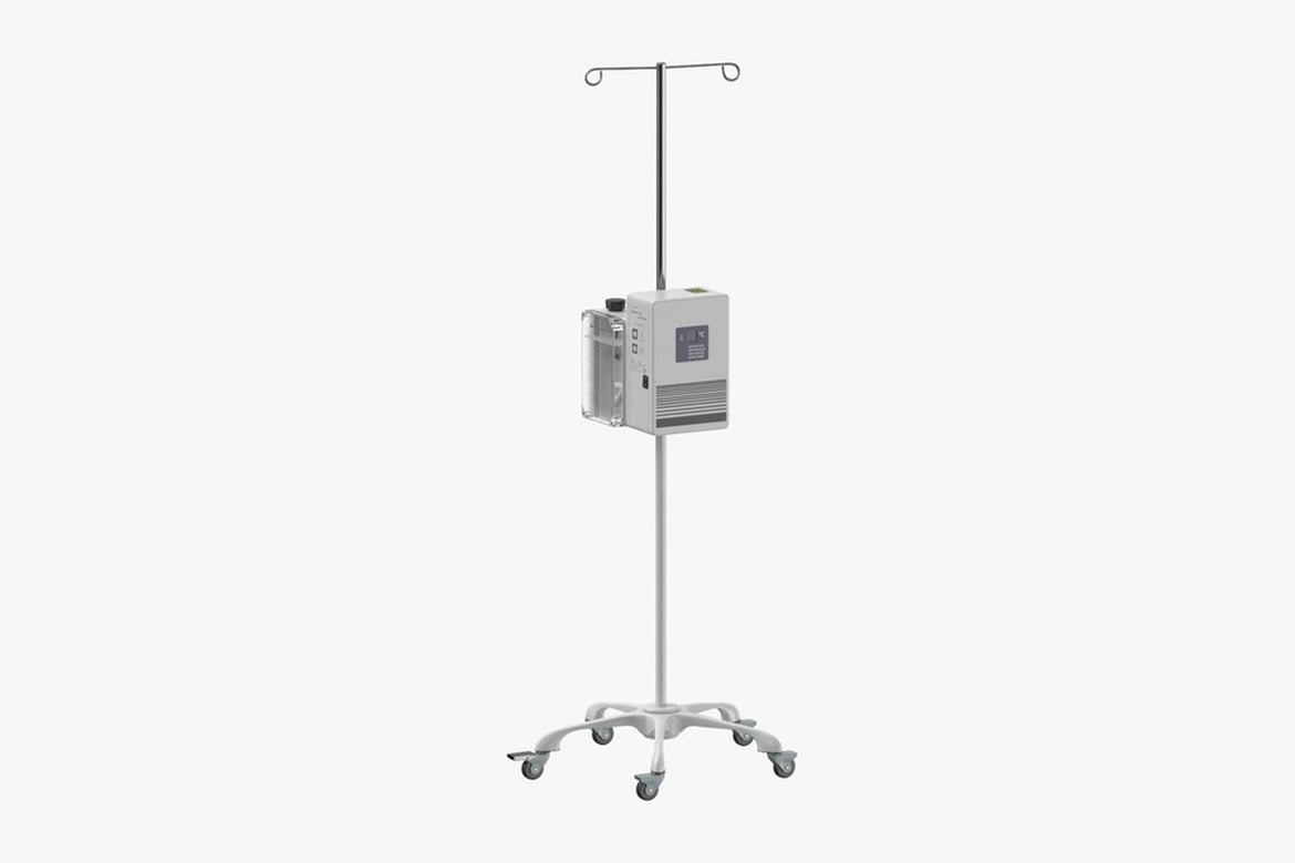 Download Blood Warmer with and Without Iv, Mobile Intravenous Infusion Pump on Stand 3D Model