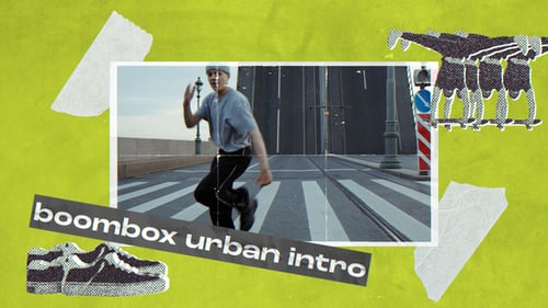 Download Boombox - Urban Intro After Effect Template