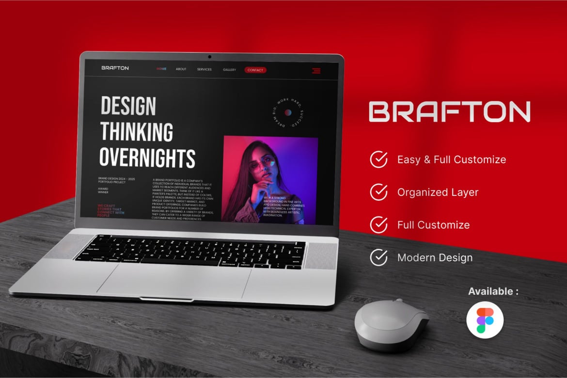 Download Brafton - Branding Agency Landing Page Figma Design