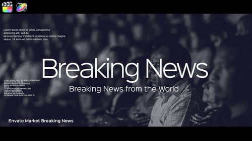 Download Breaking News Apple Motion Template