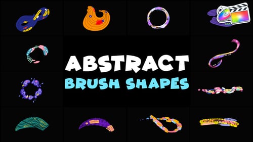 Download Brush Abstract Colorful Shapes | FCPX Apple Motion Template