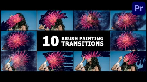 Download Brush Painting Transitions | Premiere Pro Premiere Pro Template