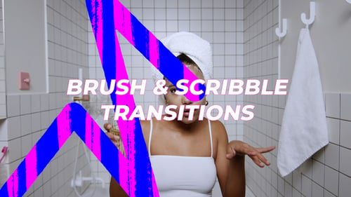 Download Brush & Scribble Transitions Premiere Pro Template