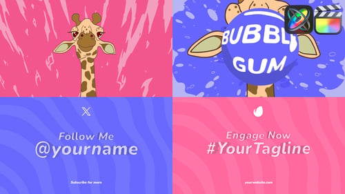 Download Bubble Gum Logo Reveal for FCPX Apple Motion Template