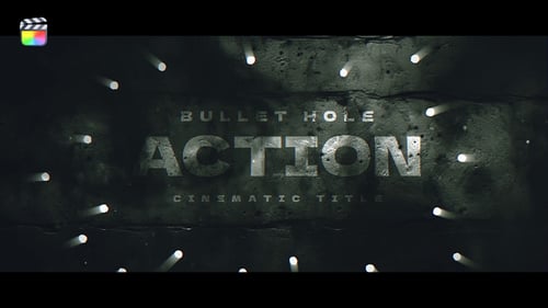 Download Bullet Hole Title: Apple Motion Template