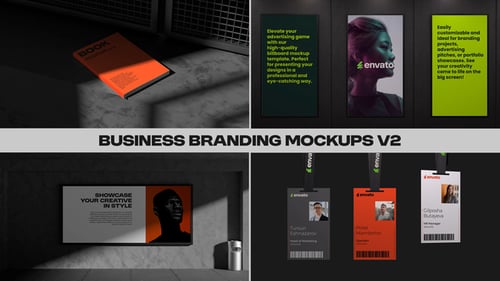 Download Business Branding Mockups V2 Premiere Pro Template