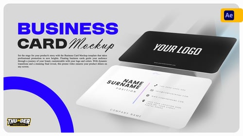 Download Business Card Mockup After Effect Template