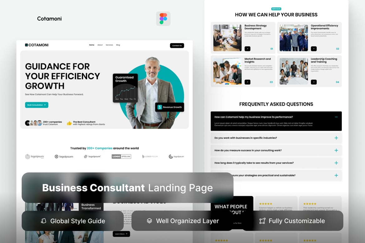 Download Business Consultant Website Design Figma Design