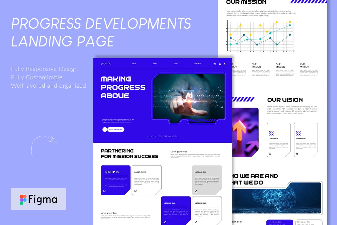 Download Business Development Landing Page Figma Design