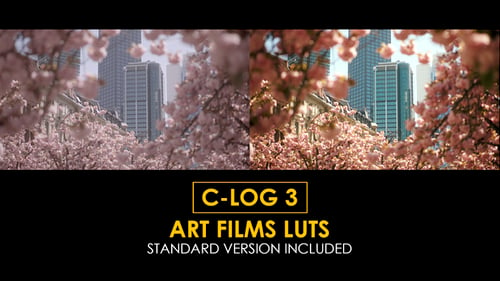 Download C-Log3 Art FIlm and Standard Color LUTs Apple Motion Template