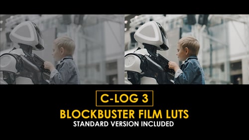 Download C-Log3 Blockbuster Film and Standard Color LUTs Apple Motion Template