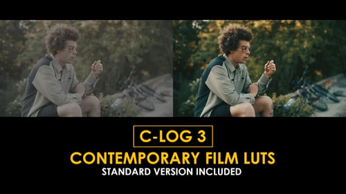 Download C-Log3 Contemporary Film and Standard Color LUTs Apple Motion Template