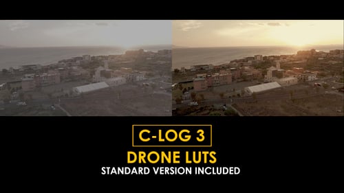 Download C-Log3 Drone and Standard Color LUTs Apple Motion Template