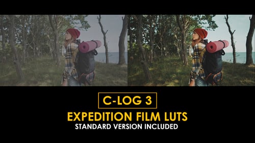 Download C-Log3 Expedition FIlm and Standard Color LUTs Apple Motion Template