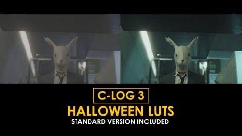 Download C-Log3 Halloween and Standard Color LUTs Apple Motion Template