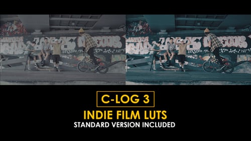 Download C-Log3 Indie Film and Standard Color LUTs Apple Motion Template