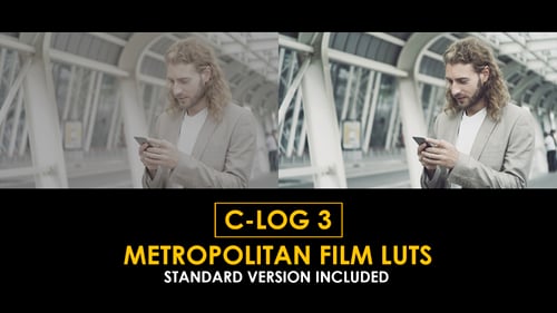 Download C-Log3 Metropolitan and Standard Color LUTs Apple Motion Template