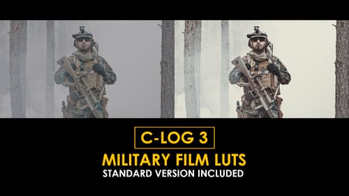 Download C-Log3 Military FIlm and Standard Color LUTs Apple Motion Template