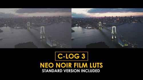 Download C-Log3 Neo Noir Film and Standard Color LUTs Apple Motion Template