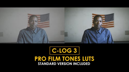 Download C-Log3 Pro Film Tones and Standard Color LUTs Apple Motion Template