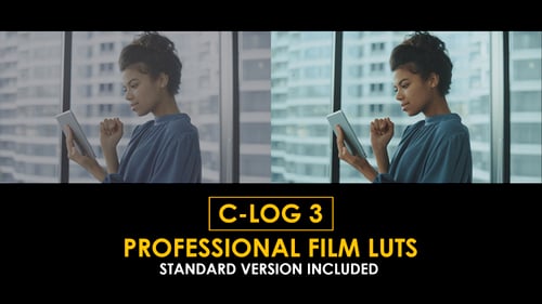 Download C-Log3 Professional Film and Standard Color LUTs Apple Motion Template