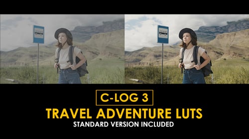 Download C-Log3 Travel Adventure and Standard Color LUTs Apple Motion Template