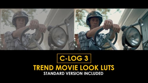 Download C-Log3 Trend Movie Look and Standard Color LUTs Apple Motion Template