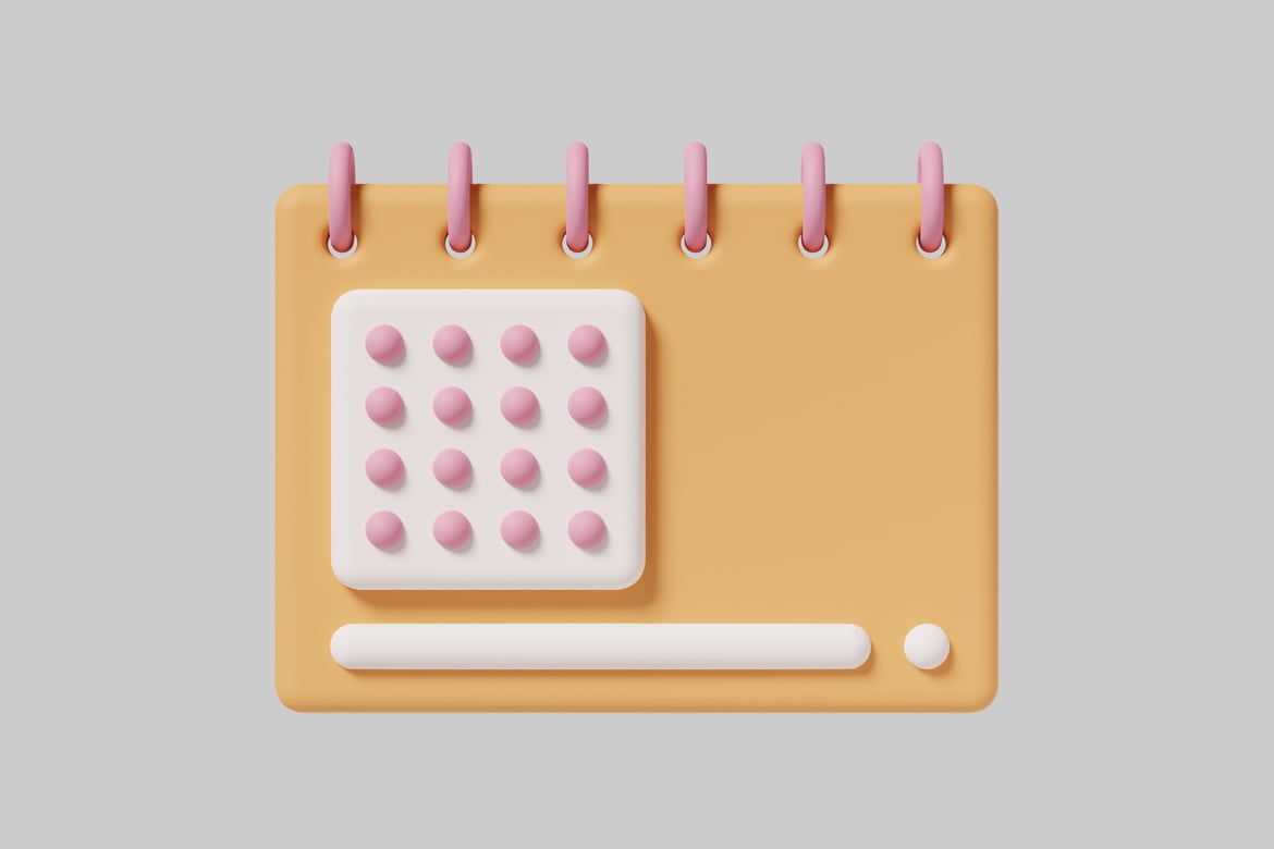 Download Calendar illustration 3D Model