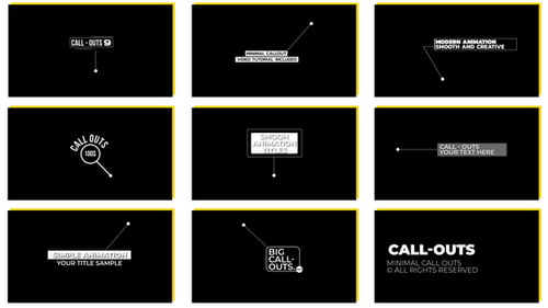 Download Call Outs  AE After Effect Template