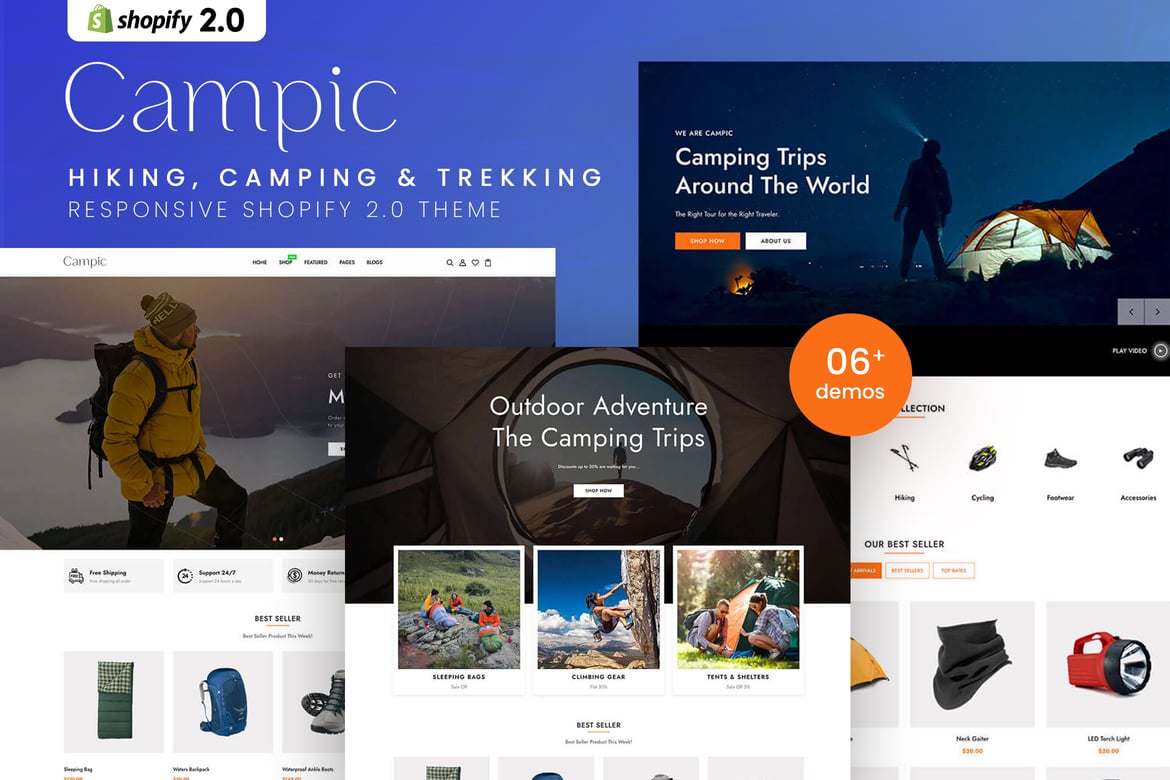 Download Campic - Hiking, Camping & Trekking Shopify Theme