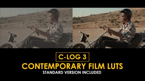 Download Canon C-Log3 Contemporary Film and Standard LUTs Apple Motion Template