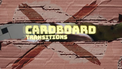 Download Cardboard Transitions Apple Motion Template