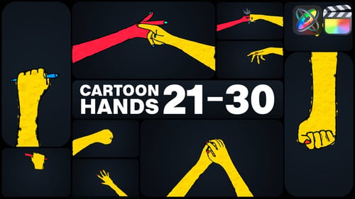 Download Cartoon Hands for FCPX Apple Motion Template