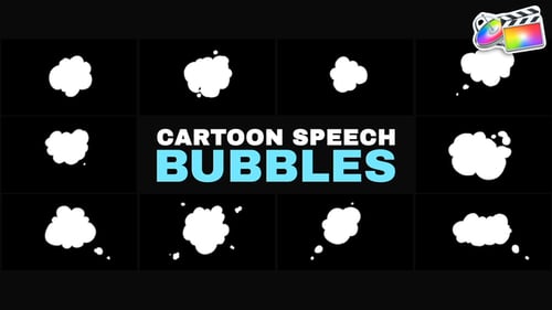 Download Cartoon Speech Bubbles | FCPX Apple Motion Template