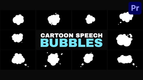 Download Cartoon Speech Bubbles | Premiere Pro MOGRT Premiere Pro Template