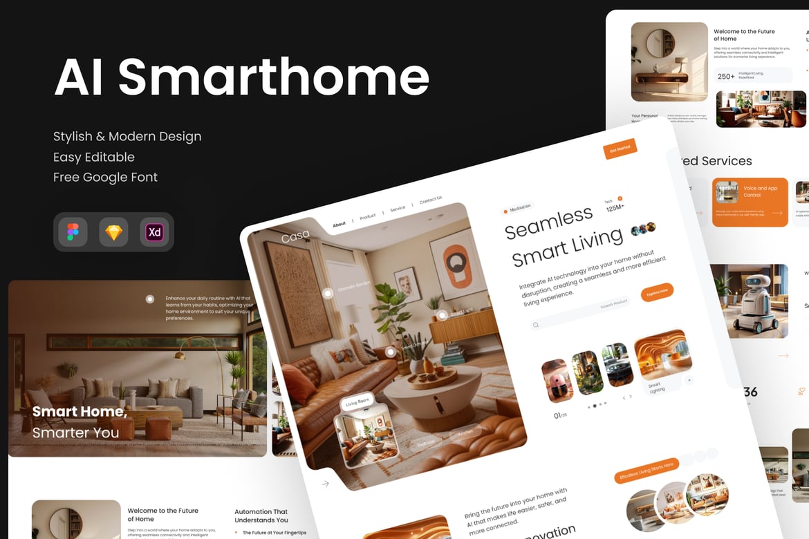 Download Casa - Smarthome website Figma Design