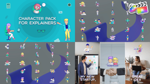 Download Characters Pack For Explainers for FCPX Apple Motion Template