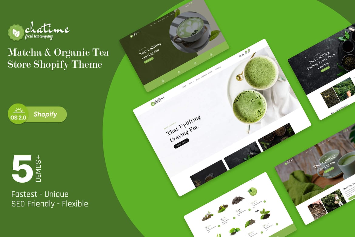 Download Chatime - Matcha & Organic Tea Store Shopify Theme