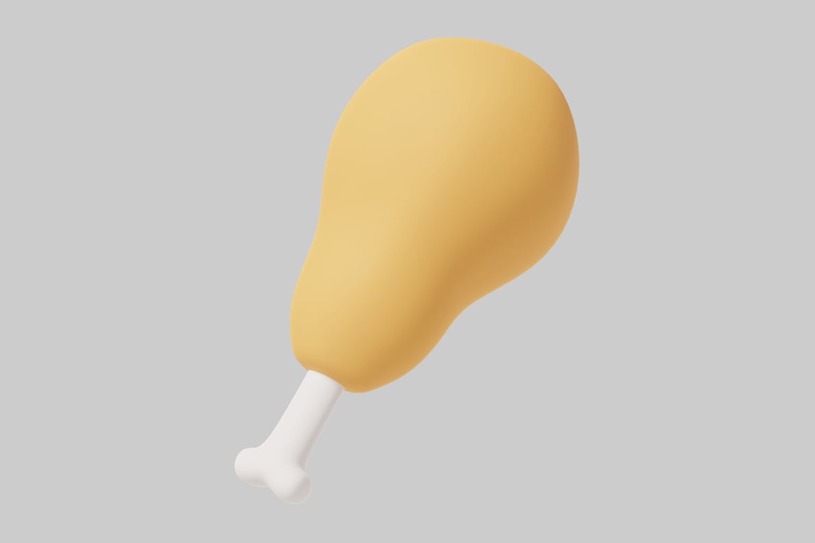 Download Chicken Leg 3D Model