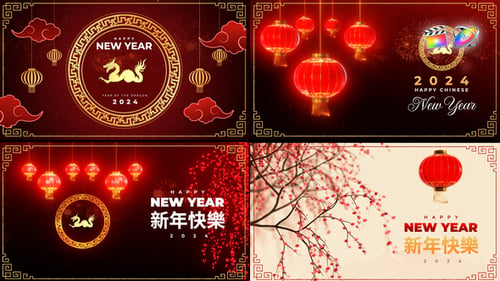 Download Chinese New Year Greetings Pack Apple Motion Template