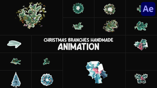 Download Christmas Branches Handmade Animation | After Effects After Effect Template