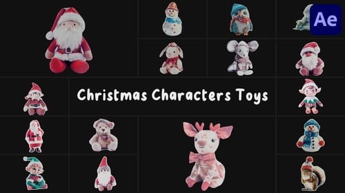 Download Christmas Characters Toys for After Effects After Effect Template