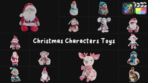 Download Christmas Characters Toys for FCPX Apple Motion Template