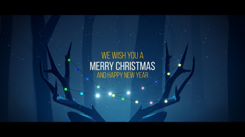 Download Christmas Deer After Effect Template