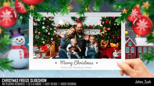 Download Christmas Freeze Slideshow After Effect Template