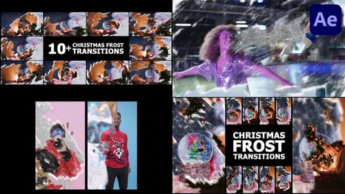 Download Christmas Frost Transitions | After Effects After Effect Template